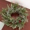 Pre-lit Christmas Wreath for Front Door, Flocked Branches, 30 Inch Battery Operated 50 LED Lights, Decorations for Indoor & Outdoor Green